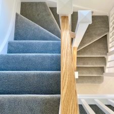 Staircase fitted with a Cormar Carpet Company carpet by Sargeant Carpets.