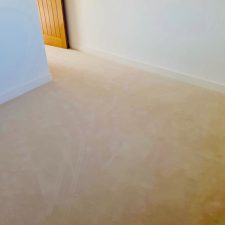 Ivory carpet from the Pure Luxury range by Westex Carpets fitted over Duralay King on underfloor heating.