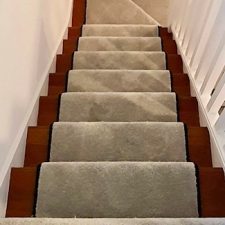 View down stairs with arctic grey carpet from Cormar Carpets sensations range