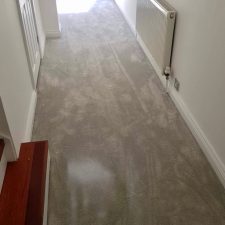 Grey hallway with arctic grey carpet from Cormar Carpets sensations range