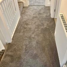 View of a landing fitted with a brown polypropylene twist carpet.